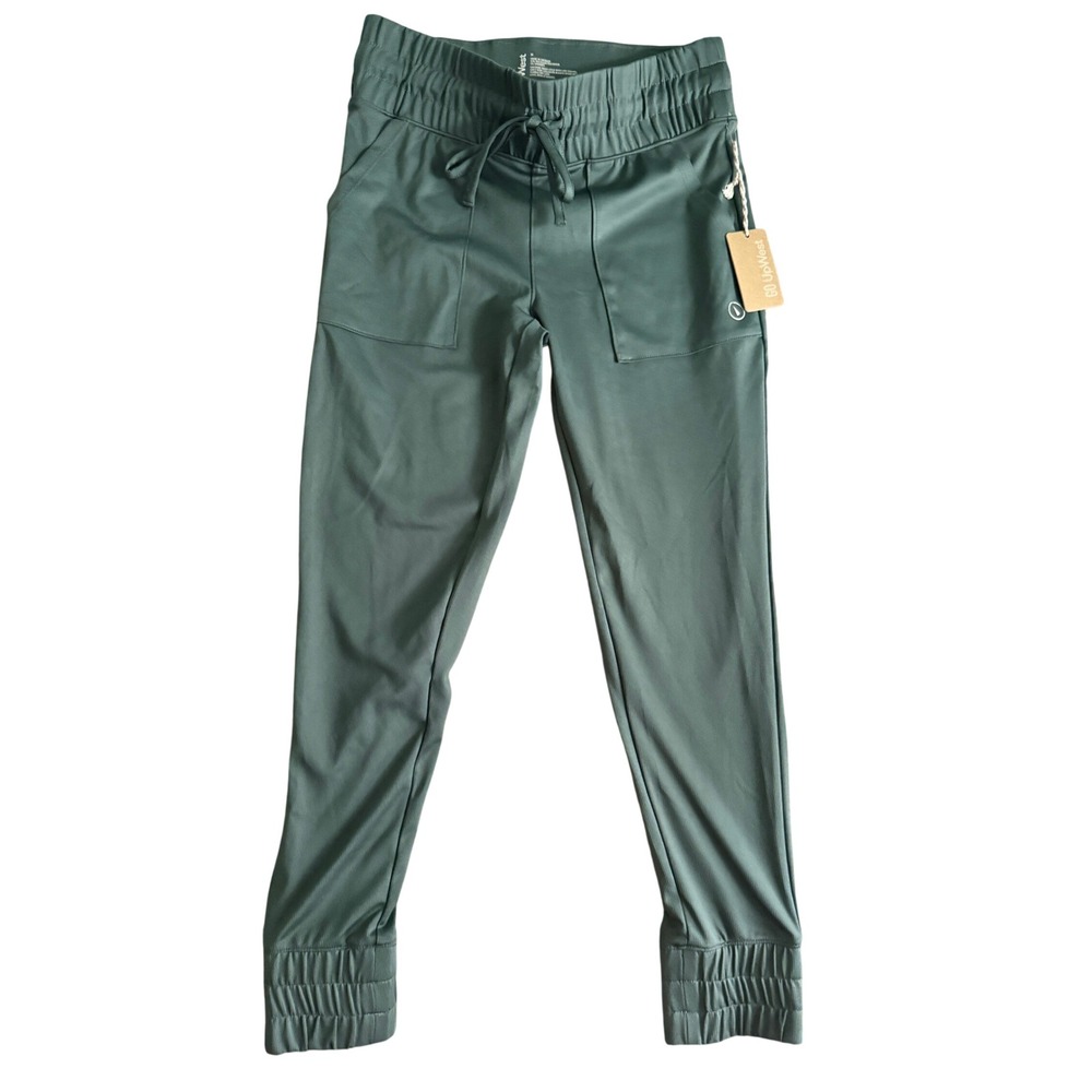 UpWest Go UpWest All-Day Joggers Sage Green Ribbed Active Pants NWT Medium